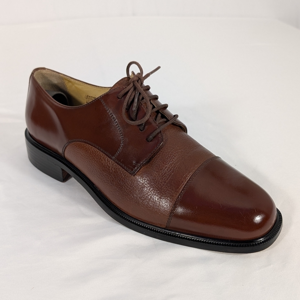 Florsheim Rich Brown Leather Oxfords Men's Size 10